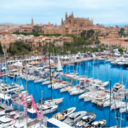 Imagen aérea del puerto viejo de Palma de Mallorca