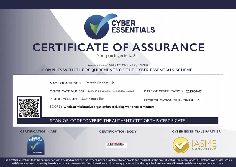 Norispan | Cyber Essentials Norispan